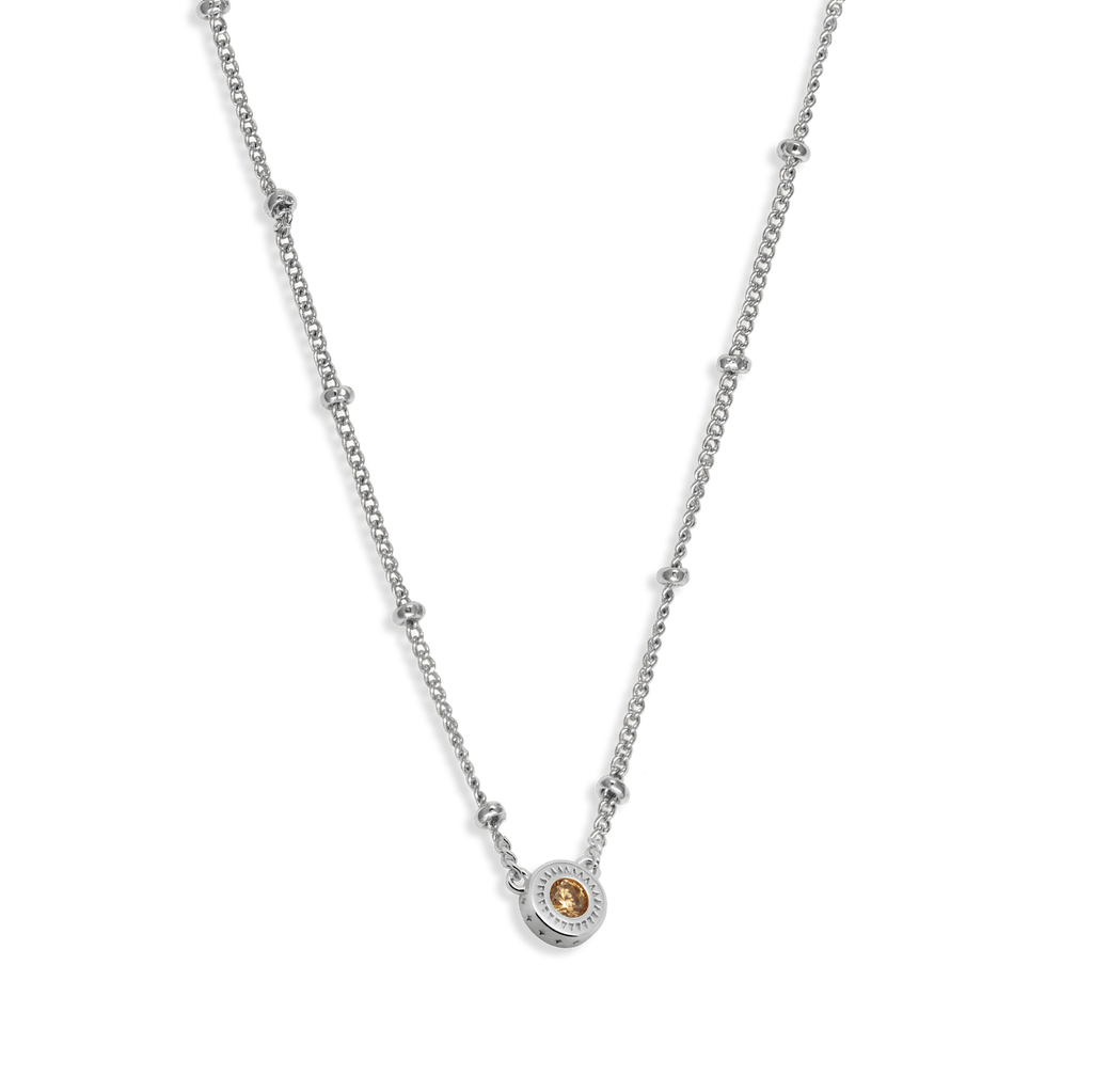 Champagne Jewelled Charm Necklace - Cara & The Sky