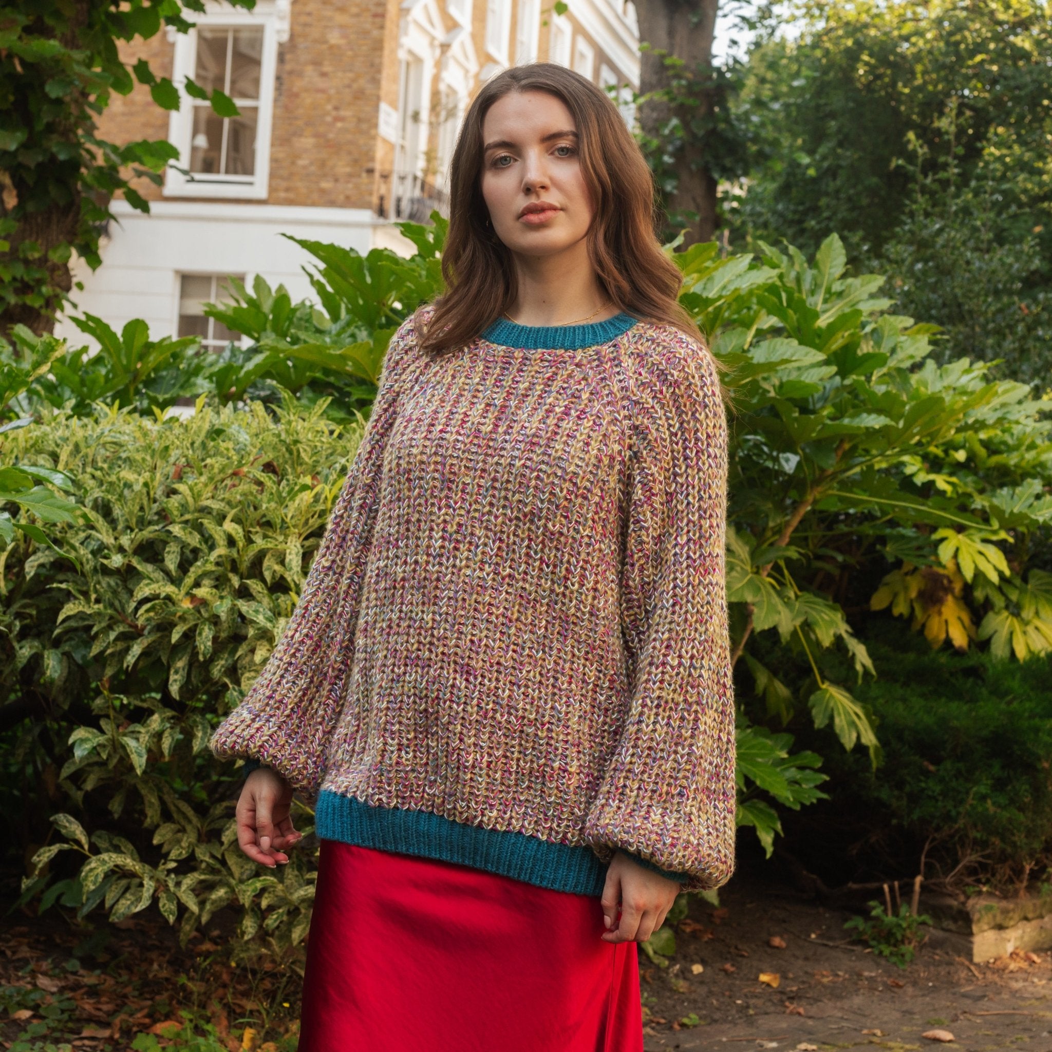 Debbie Recycled Cotton Blend Oversized Balloon Sleeve Jumper