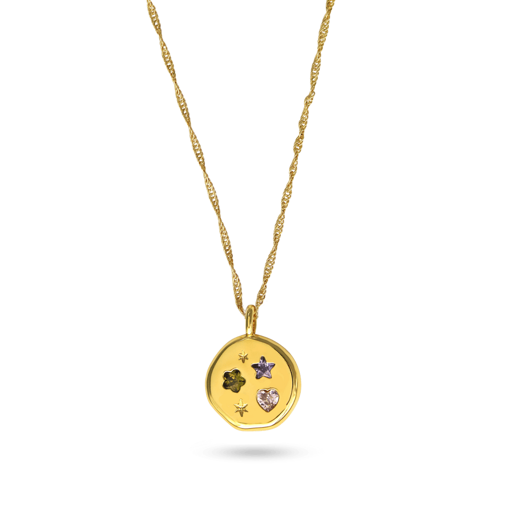 Jewelled Dreams Disc Necklace - Cara & The Sky