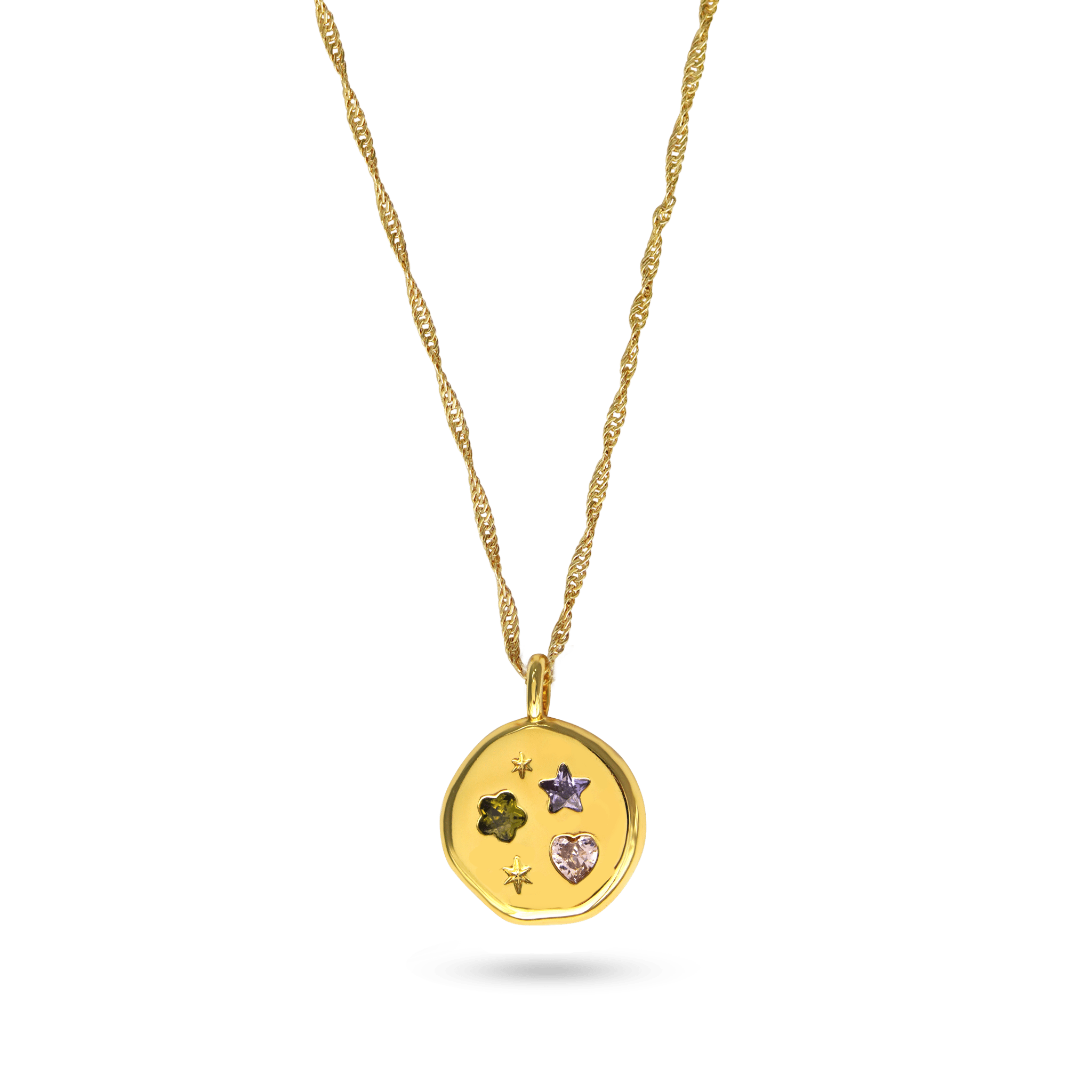 Jewelled Dreams Disc Necklace