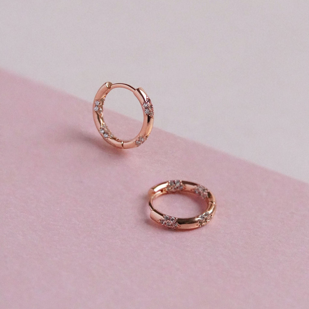 Jewelled Hoop Earrings - Cara & The Sky