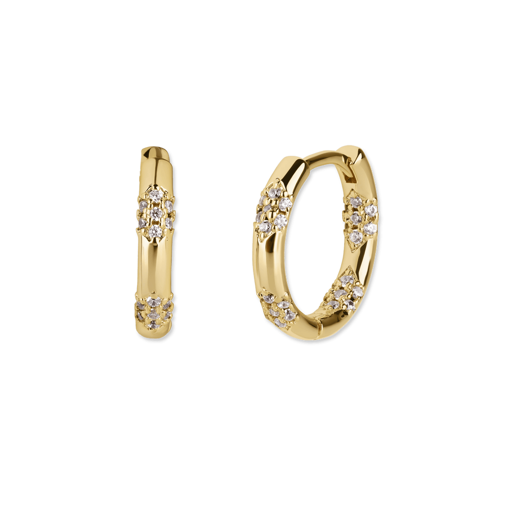 Jewelled Hoop Earrings - Cara & The Sky