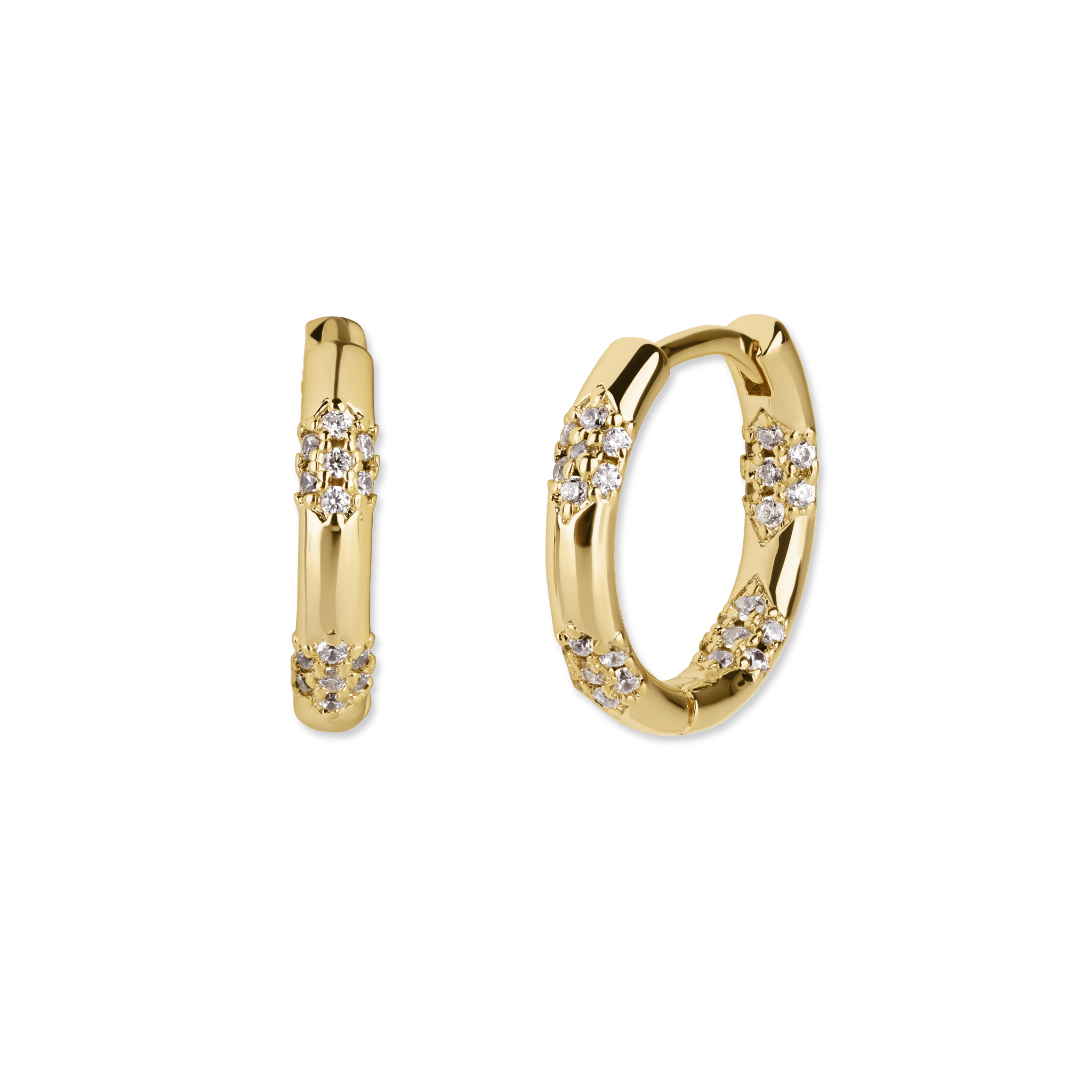 Jewelled Hoop Earrings