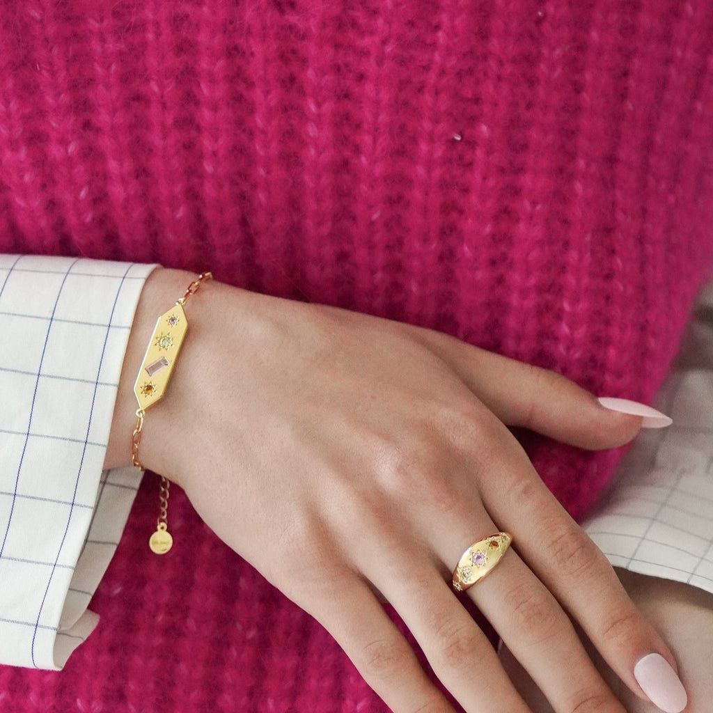 Kaleidoscope Disco Chain Bracelet - Cara & The Sky