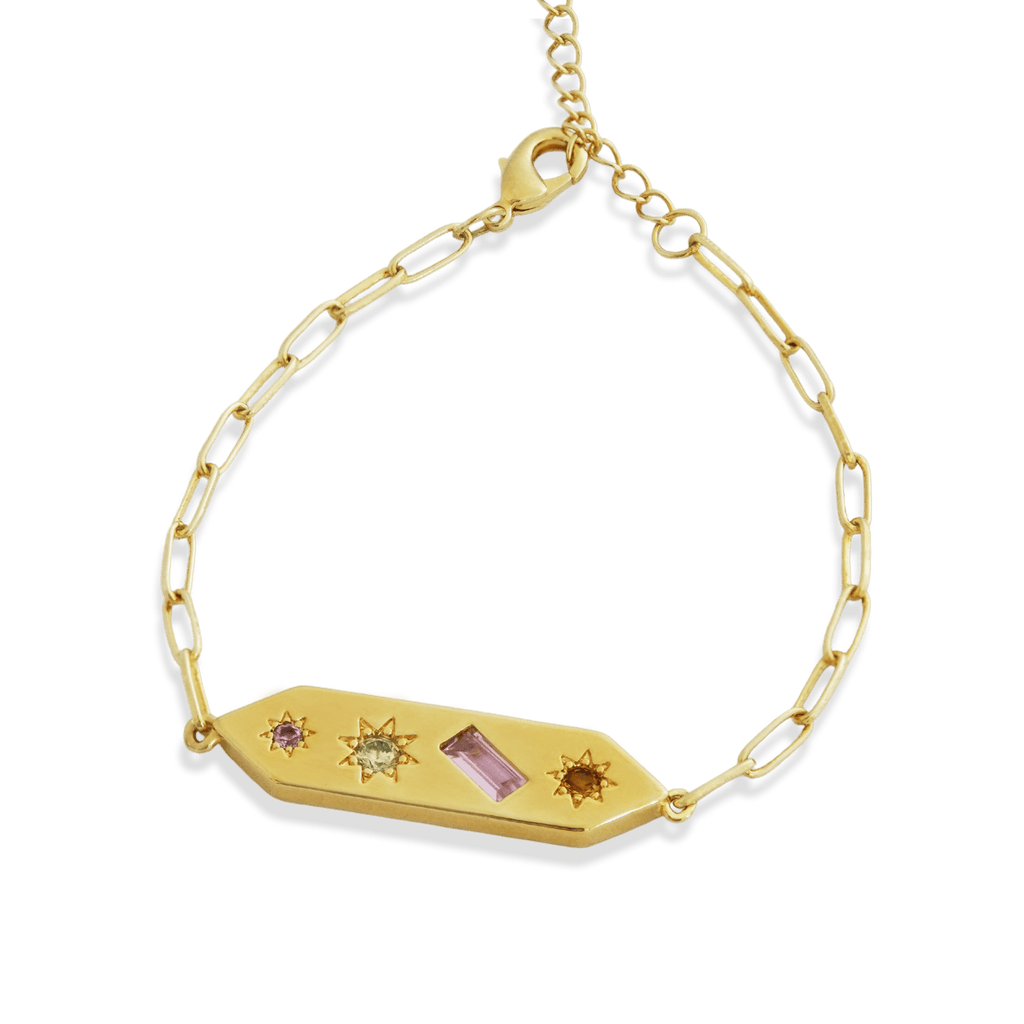 Kaleidoscope Disco Chain Bracelet - Cara & The Sky