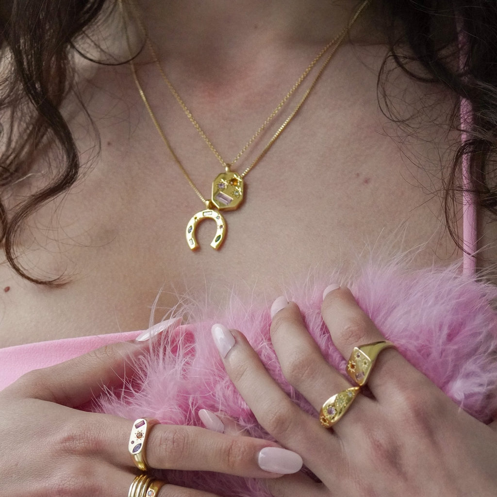 Kaleidoscope Disco Necklace - Cara & The Sky