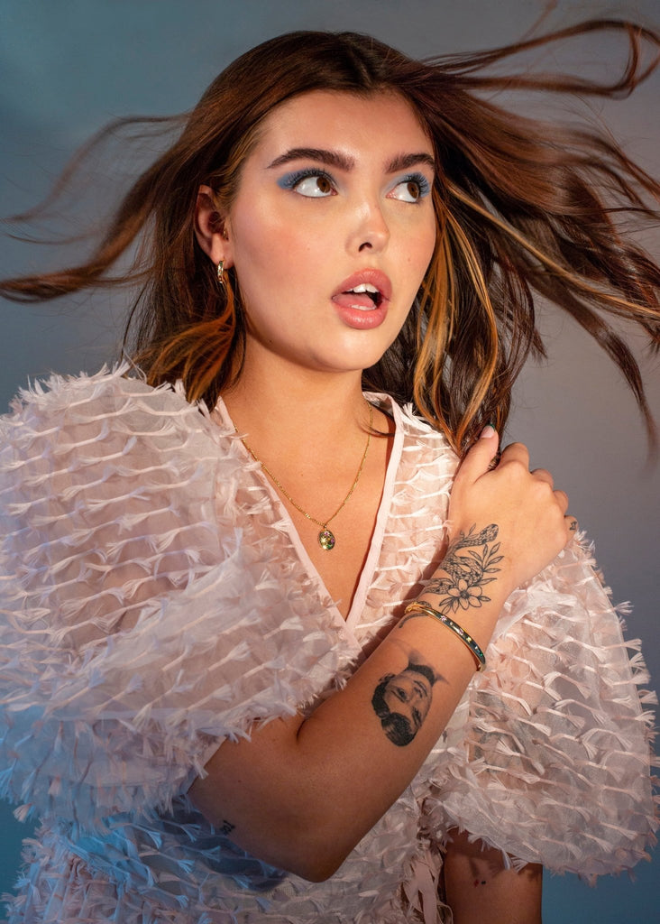 Kaleidoscope Gemstone Bangle - Cara & The Sky