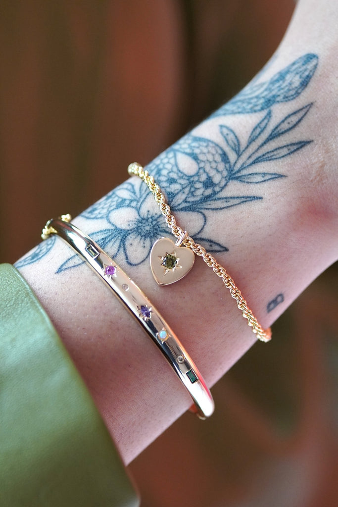 Kaleidoscope Gemstone Bangle - Cara & The Sky