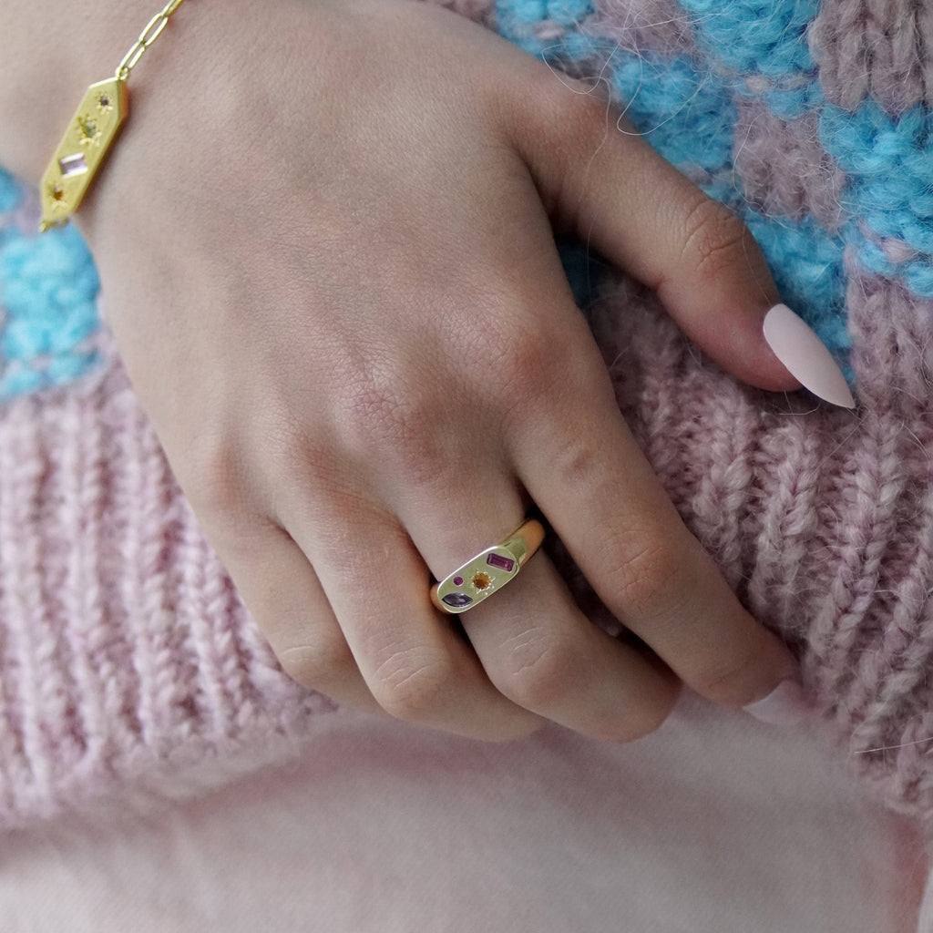 Kaleidoscope Gemstone Ring - Cara & The Sky