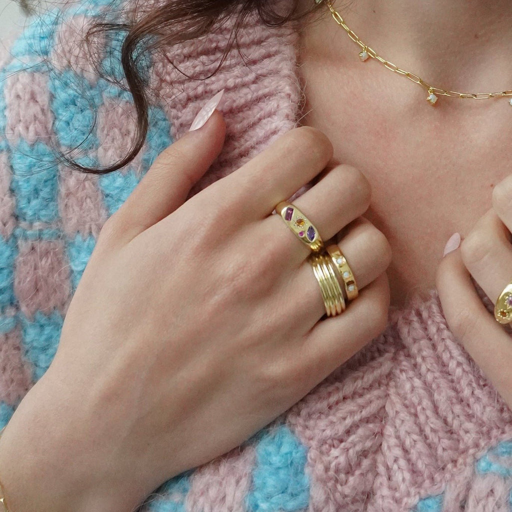 Kaleidoscope Gemstone Ring - Cara & The Sky