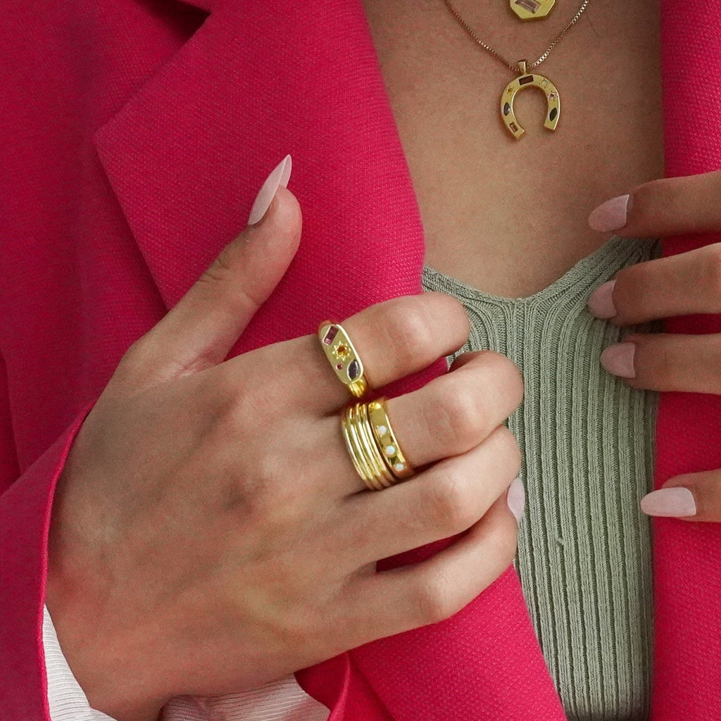 Kaleidoscope Gemstone Ring - Cara & The Sky