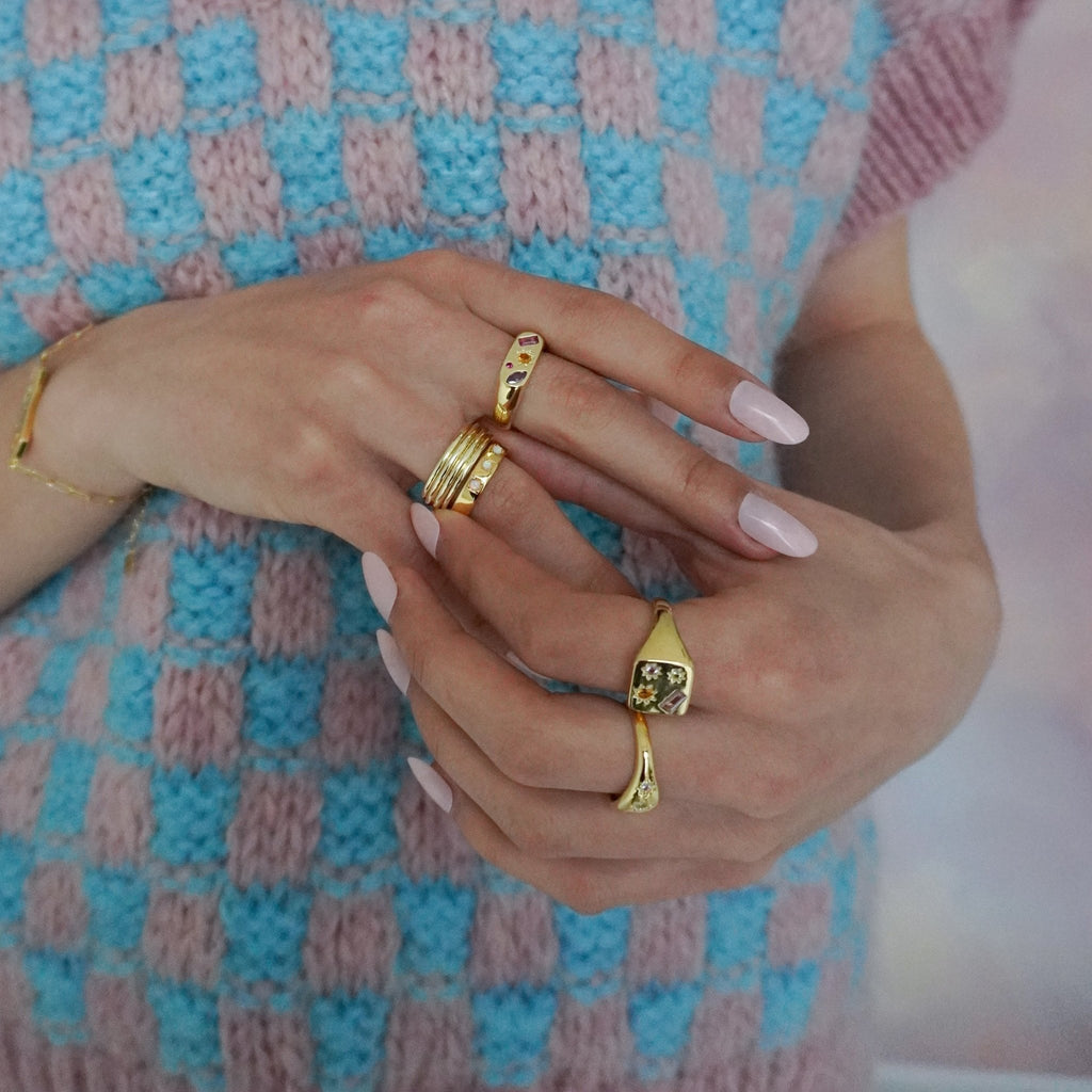 Kaleidoscope Gemstone Ring - Cara & The Sky