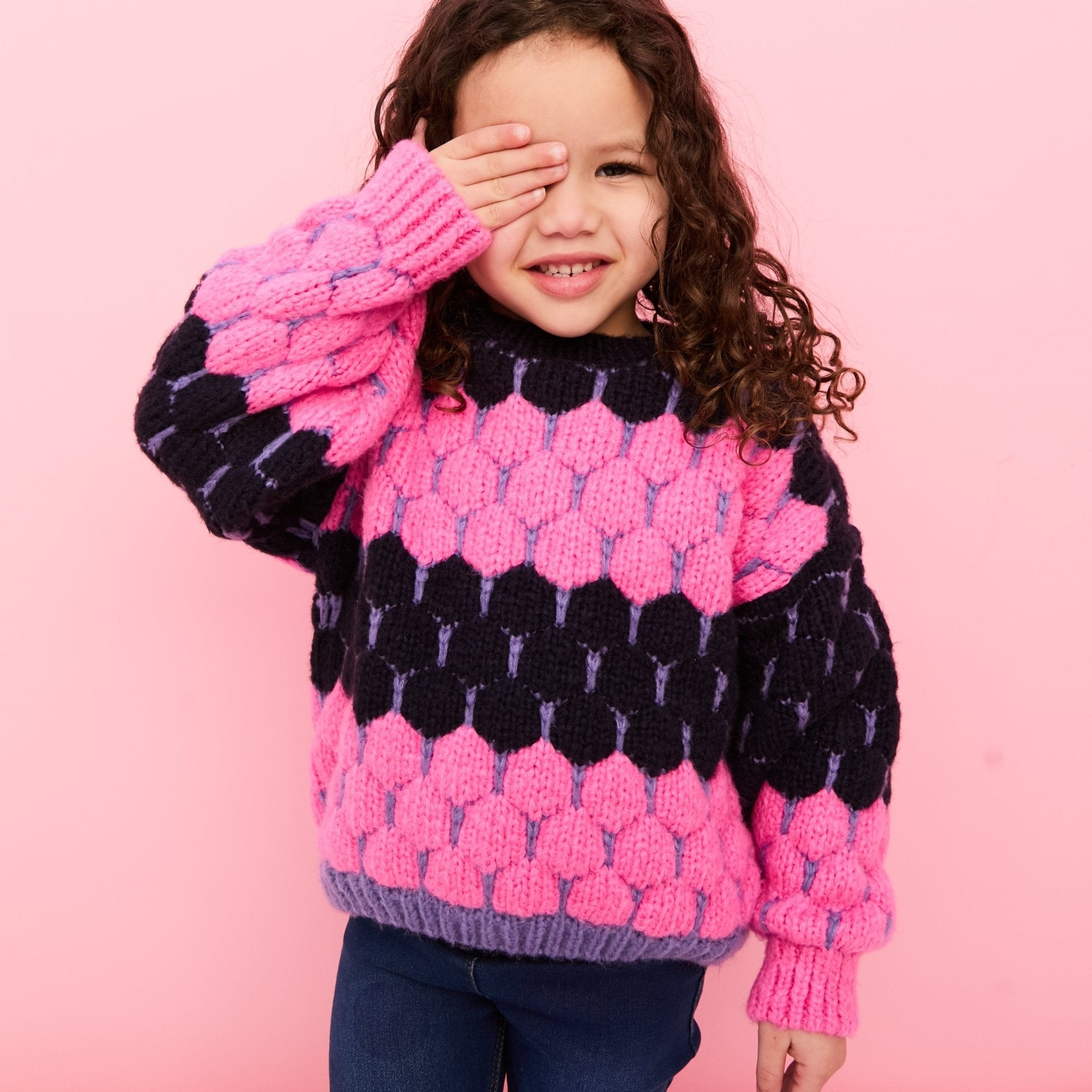 Marissa Mini Me Bubble Stitch Stripe Jumper