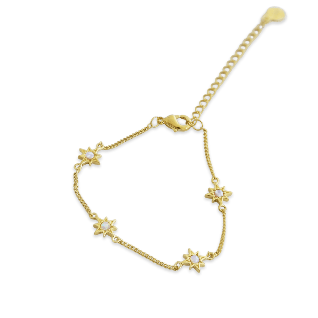 Opal Starburst Charm Bracelet - Cara & The Sky
