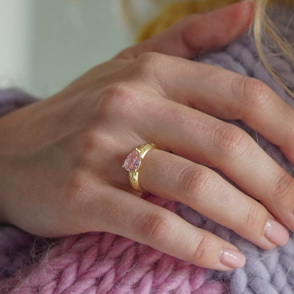 Pear Drop Gemstone Ring - Cara & The Sky