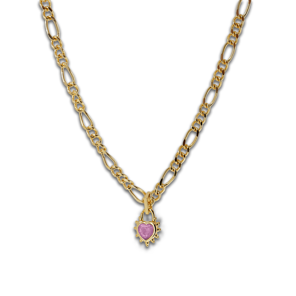 Heart Chunky Figaro Necklace