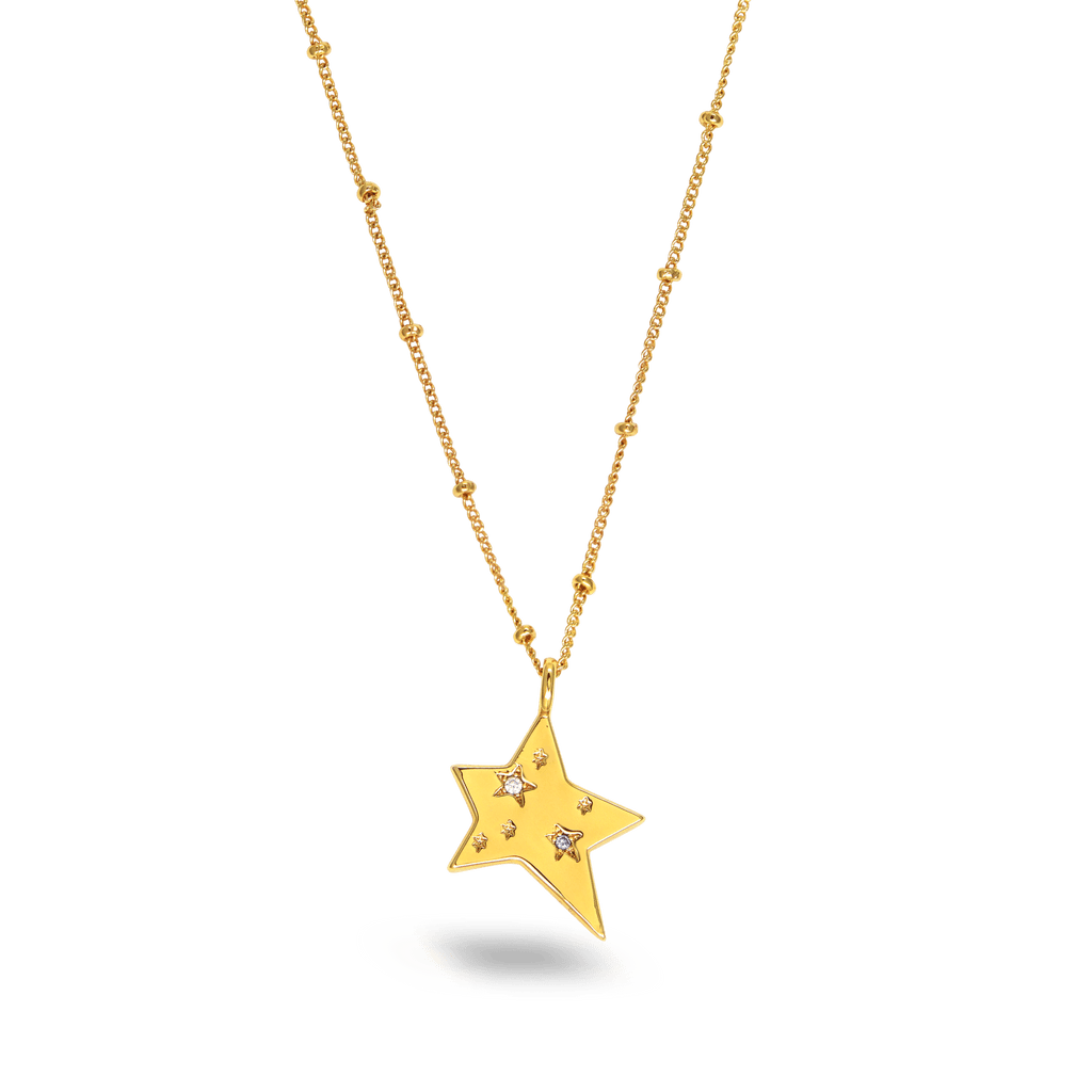 Star Charm Jewelled Necklace - Cara & The Sky