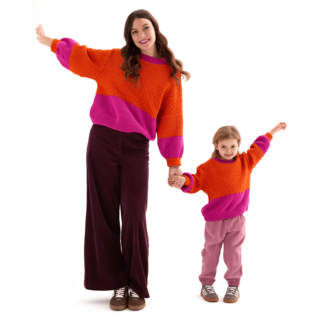 Taz Mum & Mini Matching Jumper Set & Pink