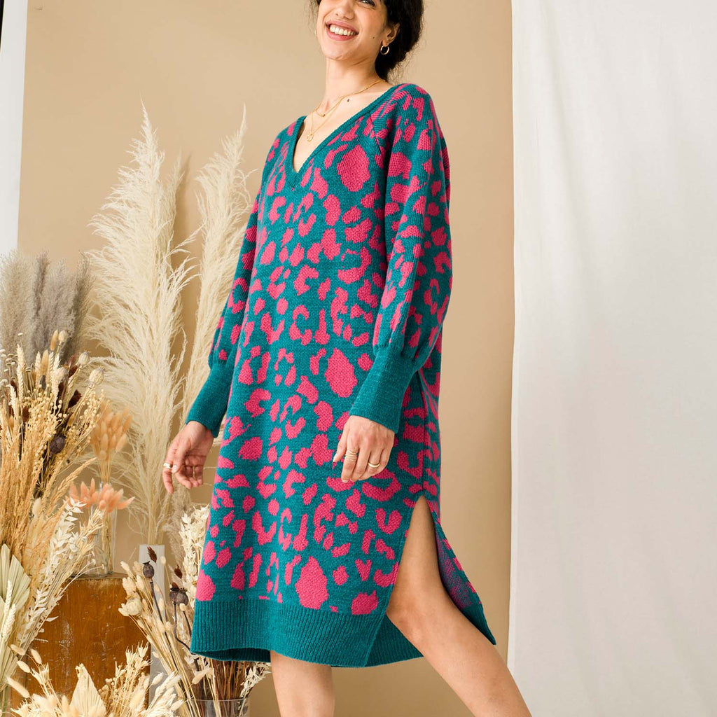 Elizabeth Midi Dress - Teal - Cara & The Sky