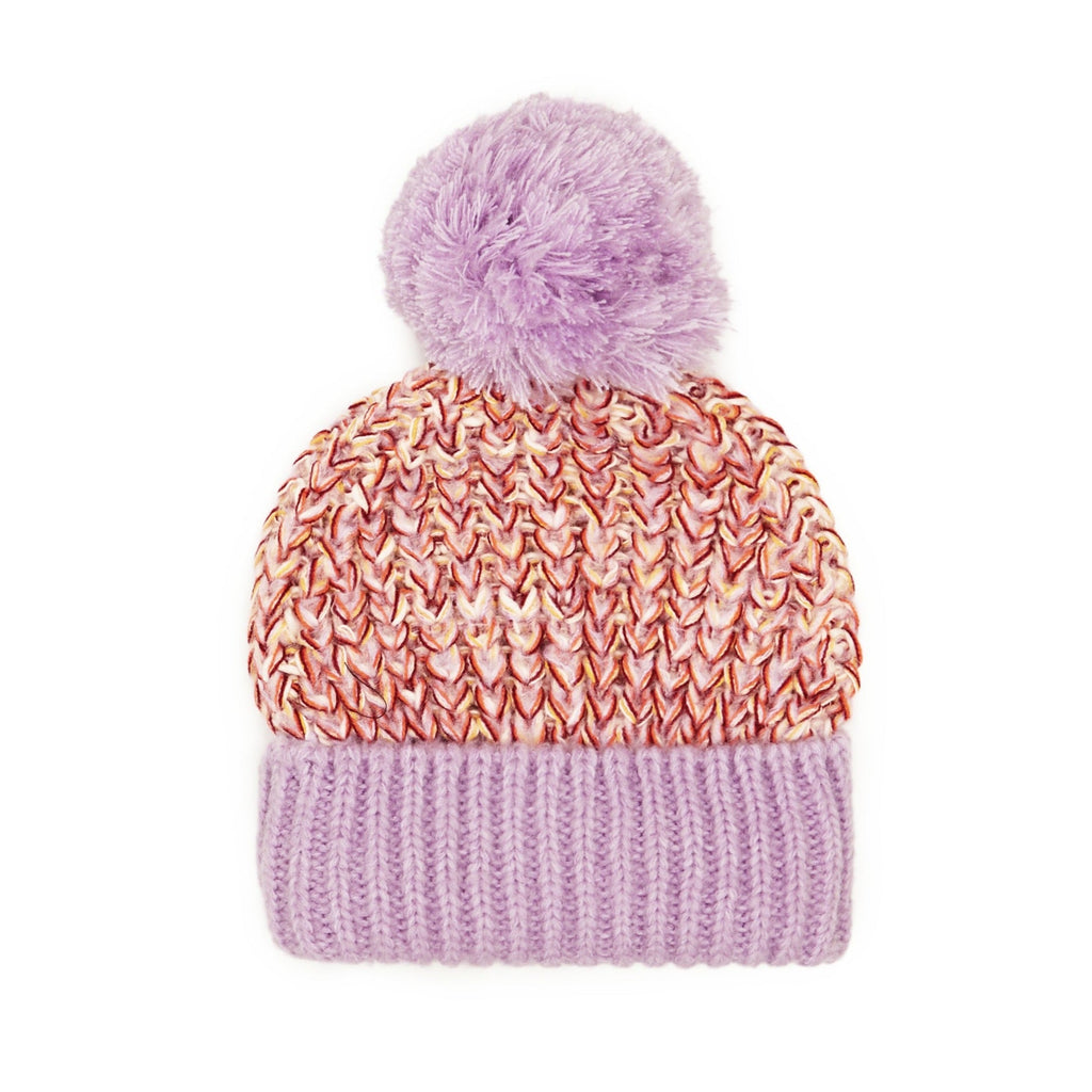 Lolly Beanie Bobble Hat - Lilac - Cara & The Sky