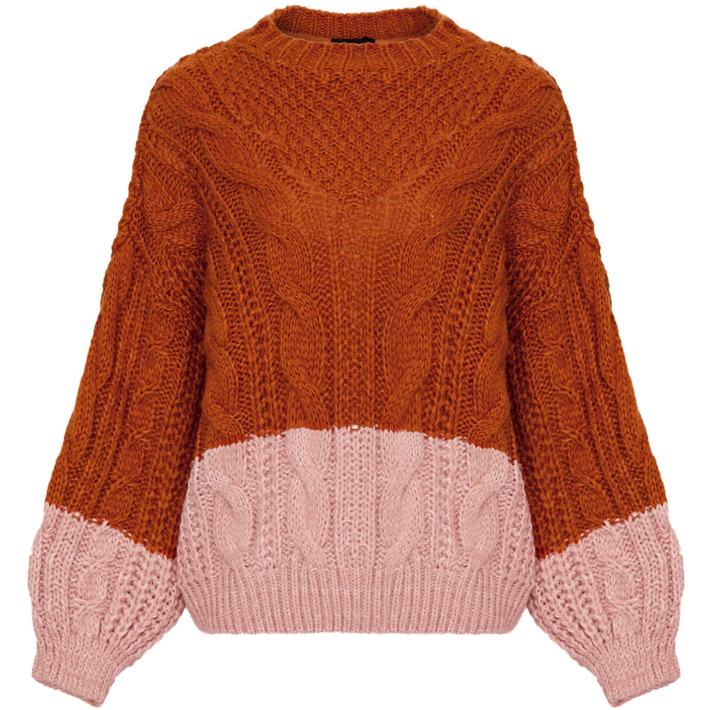 Lucy Cable Jumper - Rust - Cara & The Sky