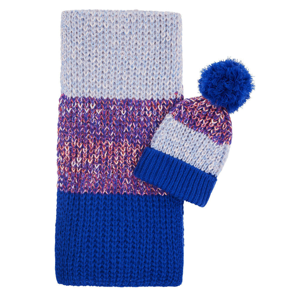 Phoebe Hat & Leia Scarf Set - Cobalt - Cara & The Sky