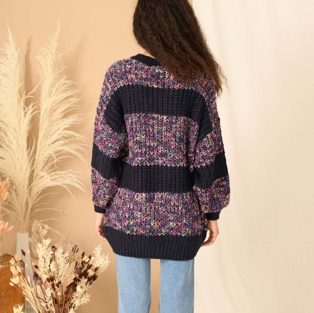 RESALE | Josie Stripe Jumper Dress - Navy - Cara & The Sky